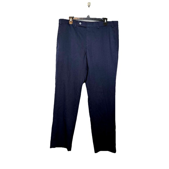 Lauren Polo Ralph Lauren Chino Pants Men 36 x 30 Flat Front Navy Blue - Picture 1 of 5